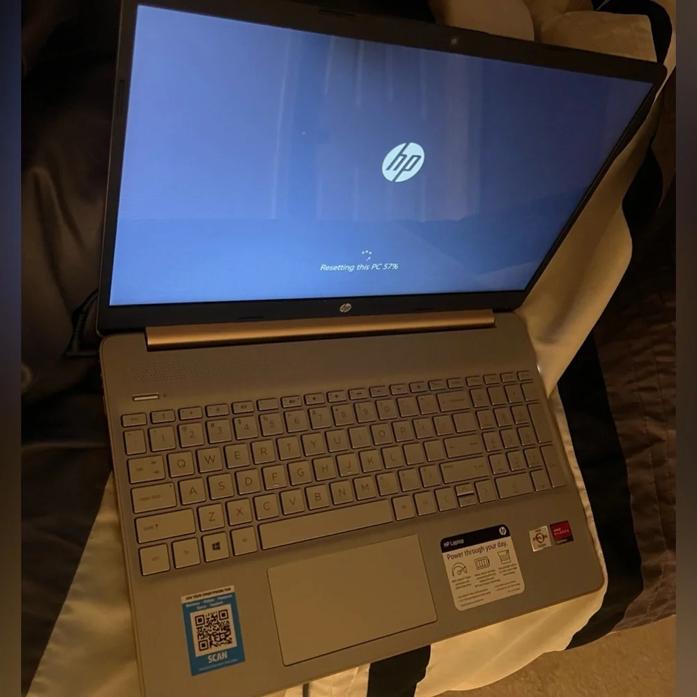 Selling 15 inch HP laptop only used about 4 times and wiped clean like new.